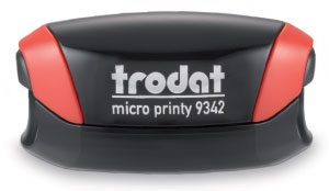 Σφραγίδα Τσέπης Trodat Micro Printy 9330 με Κείμενο , 30x30mm Pocket Στρογγυλές σφραγιδα
